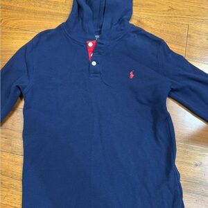Polo by Ralph Lauren Kids Navy Hoodie with Red Logo